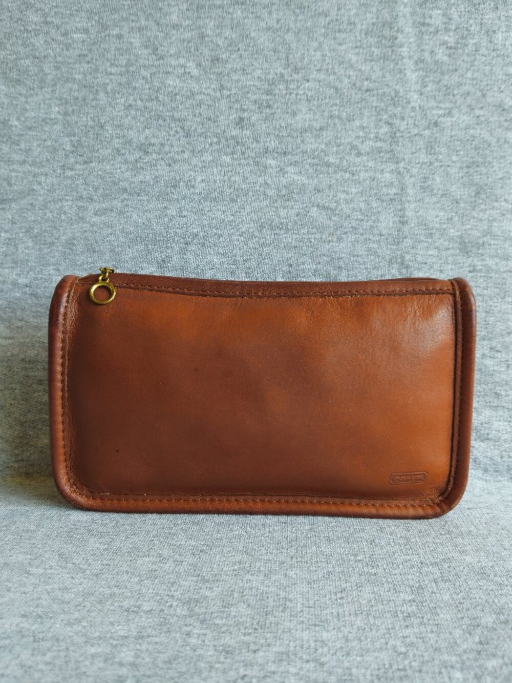 Vintage Coach Chunky Case Brown 7165 Pouch Cosmetic Bag